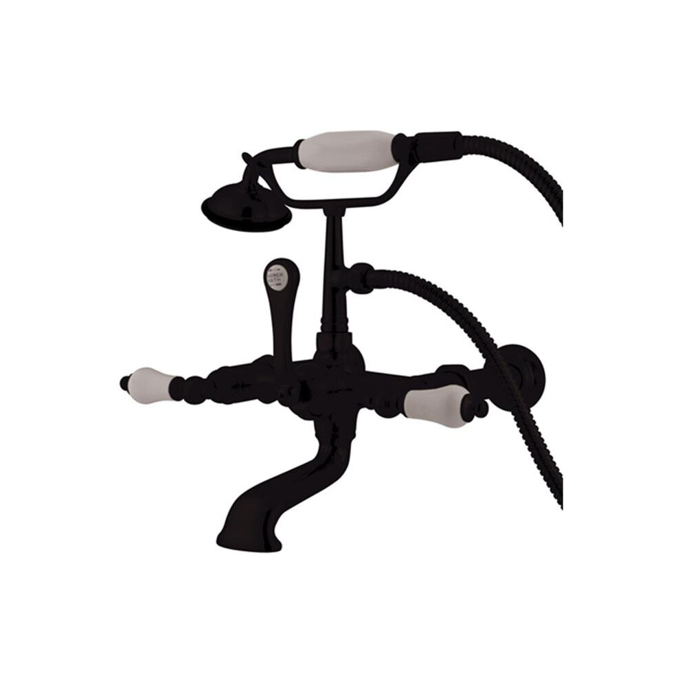 Wall Mount Clawfoot Tub Filler With Hand Shower 780997741222