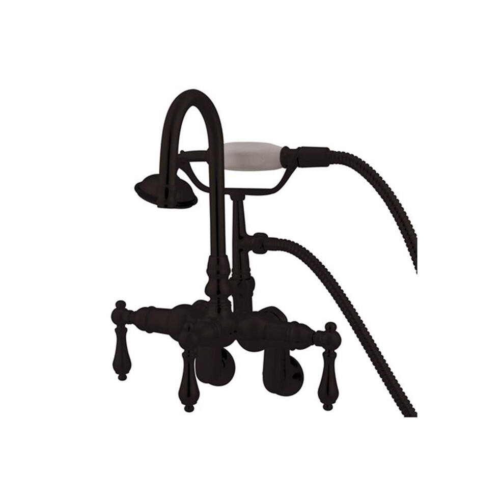 Wall Mount Clawfoot Tub Filler With Hand Shower 780997765174