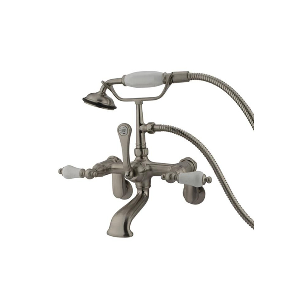 Clawfoot Tub Filler With Hand Shower - Brushed Nickel Finish 780997812939