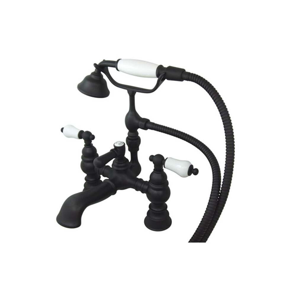 Deck Mount Clawfoot Tub Filler With Hand Shower 780997823447