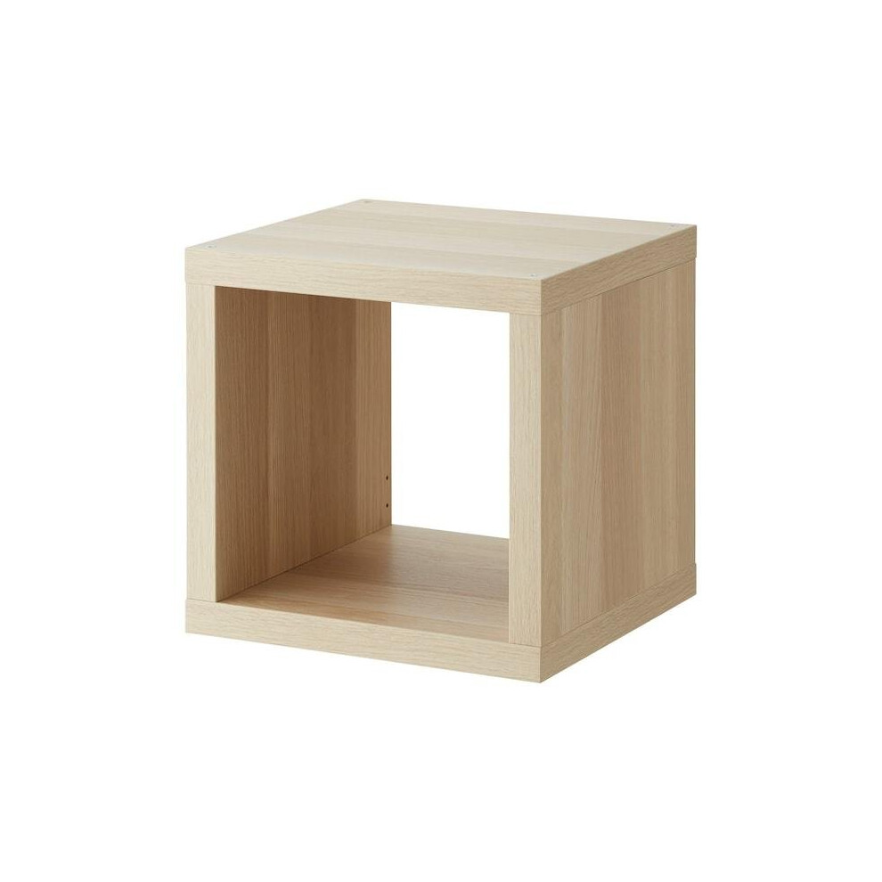 IKEA KALLAX Shelving unit, white stained oak effect42x42 cm