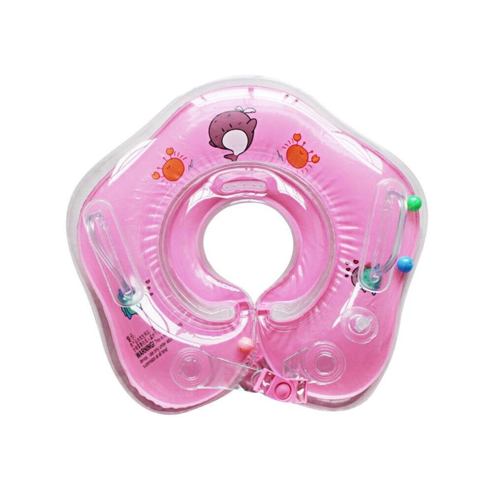 (pink, 1-18 months) swimming pool and bath baby neck ring