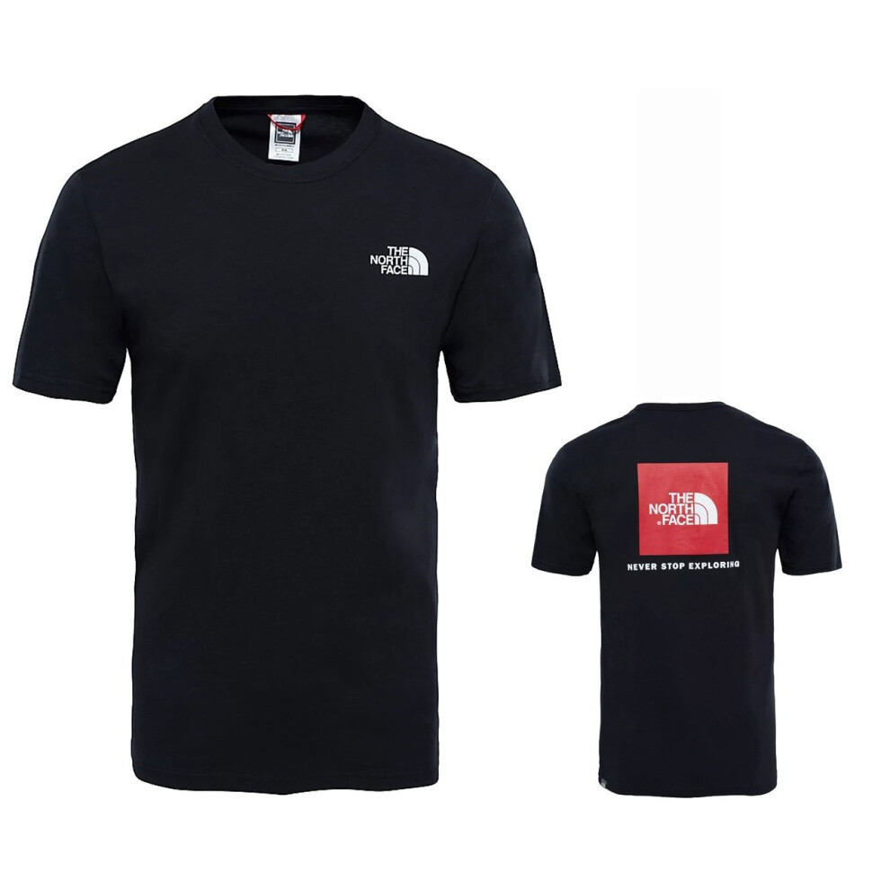 (M) The North Face T92TX2JK3 Red Box T-Shirt Black