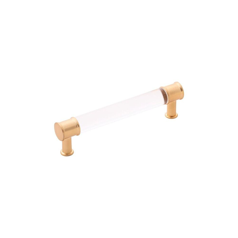 128 Mm Cabinet & Drawers Cr Pull, Brushed Gold Brass 780997615806