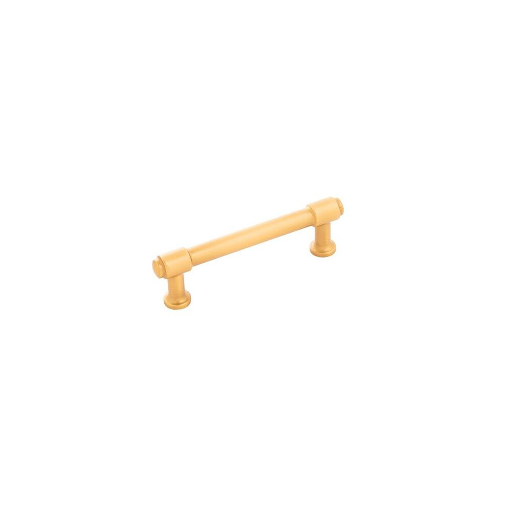 96 Mm Center-Center Style Cabinet Pull, Brushed Gold Brass 780997620718