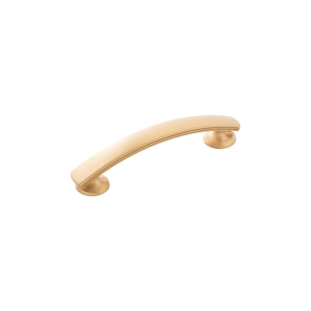 96 Mm Cabinet Pull, Brushed Gold Brass 780997566818