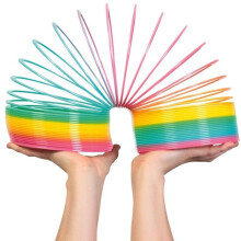 GIANT MAGIC RAINBOW SLINKY SPRINGY - INDOOR/OUTDOOR COLOURFUL CHILDRENS CLASSIC