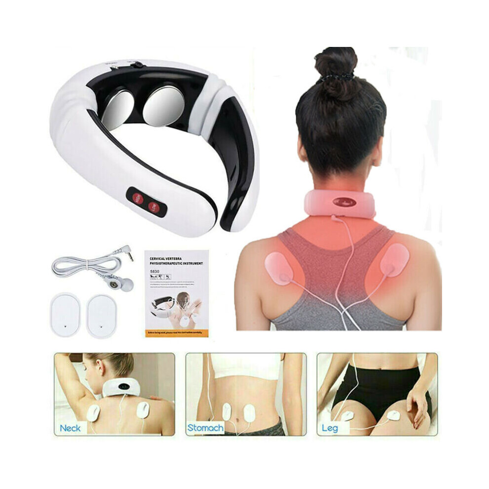 Electric Cervical Neck Massager Body Shoulder Muscle Relax Massage Pain Relieve