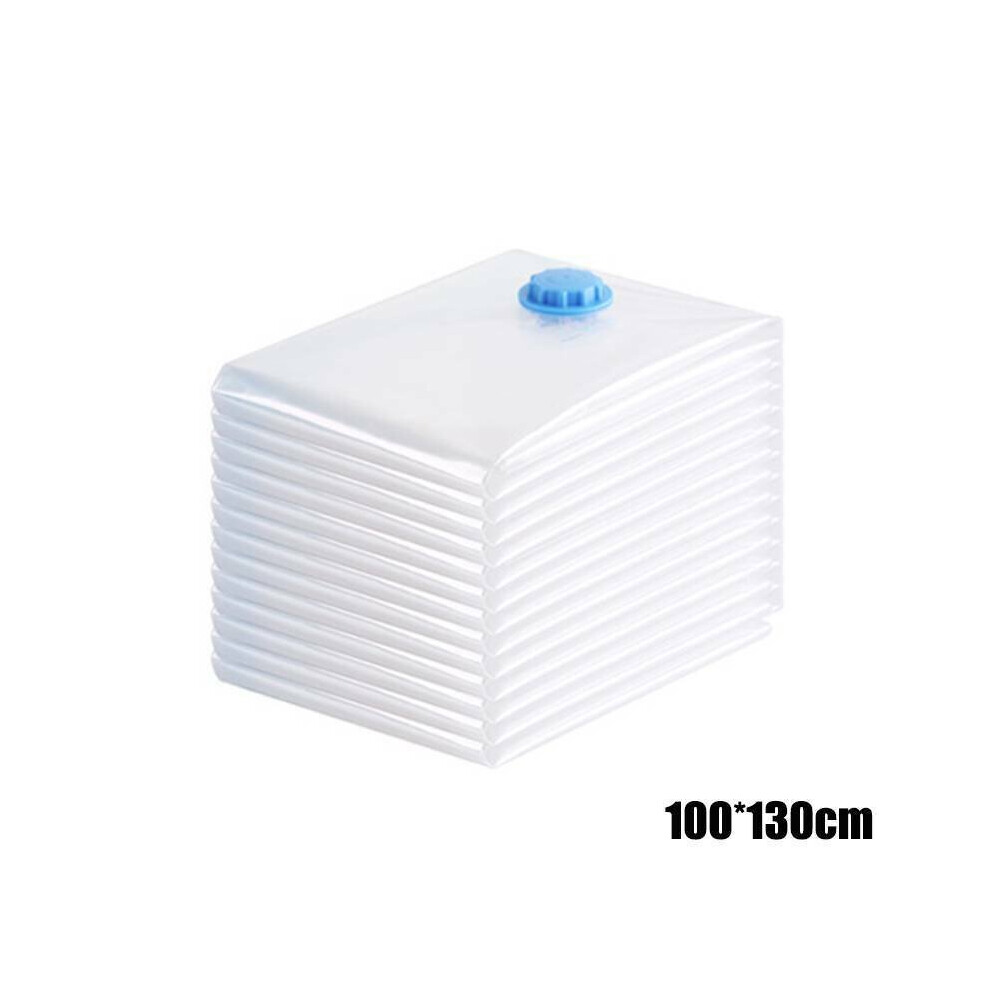 (100*130cm, 1 Pc) 10x Strong Vacuum Storage Bags Space Saving Pack Saver Organiser Compressed Bag
