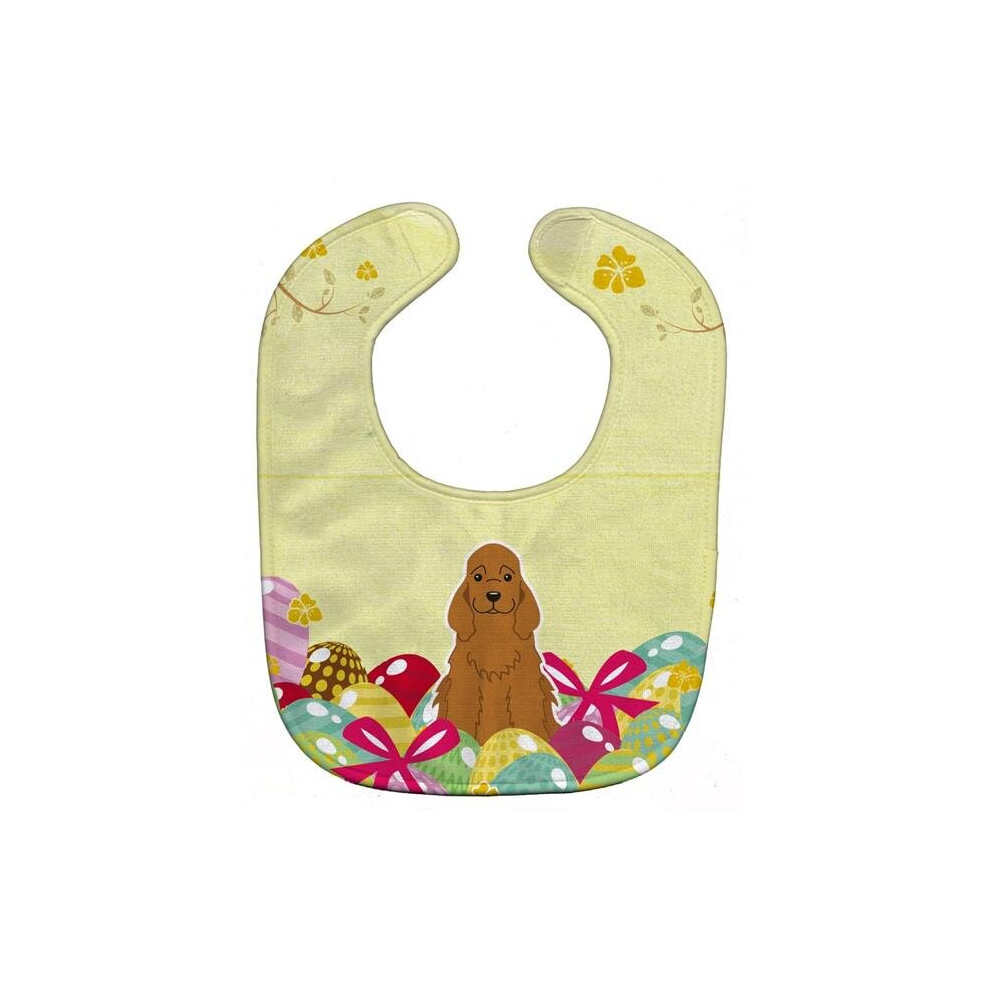 Easter Eggs Cocker Spaniel Baby Bib Red Stationx