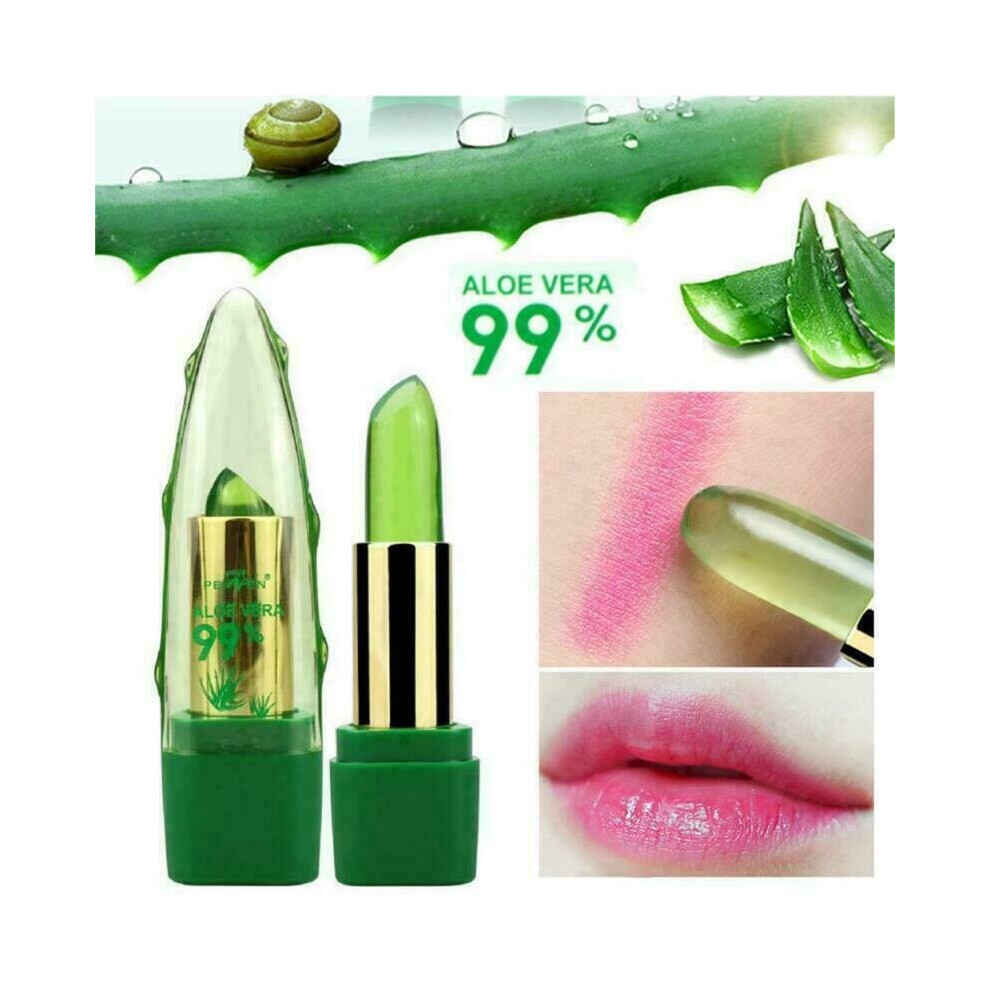 Ulistaurelie Aloe Vera Lipstick Long Lasting Moisturizing Jelly Lipstick Natural