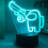 Among Us Games 3D Illusion Visual Sensor Night Light LED Desk Table Lamp Gift 4