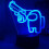 Among Us Games 3D Illusion Visual Sensor Night Light LED Desk Table Lamp Gift 5