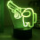 Among Us Games 3D Illusion Visual Sensor Night Light LED Desk Table Lamp Gift 2