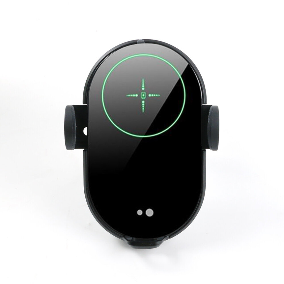 Fast Wireless Car Charger Mount 15W Infrared Sensor Phone Holder Black 7371875203548
