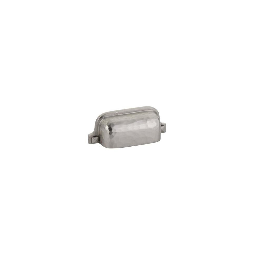 3 In. Center To Center Hammered Bin Cabinet Pull, Satin Nickel 752516141127