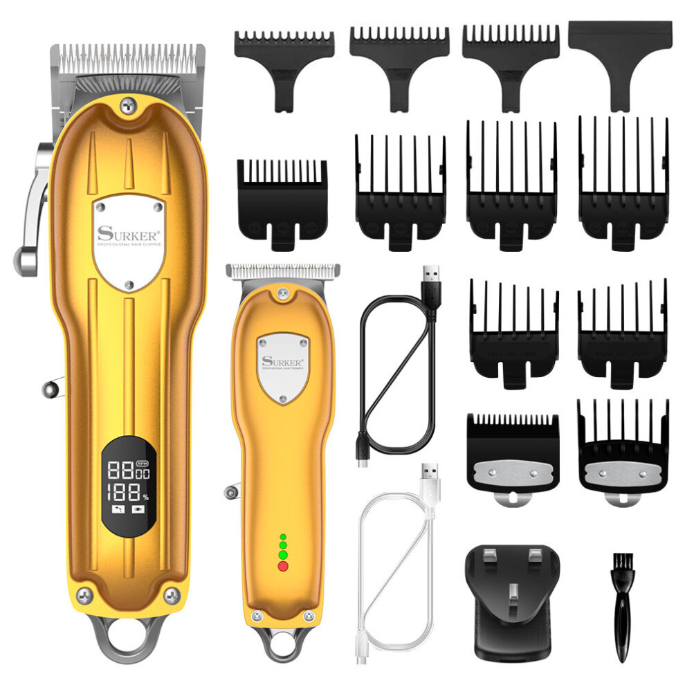 SURKER Professional Hair Clipper Household Hair Trimmer Barber Clipper 2 Machine