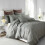 Imperial Rooms (Grey, Single) Plain Duvet Cover Single Double King Bed Set Quilt 1