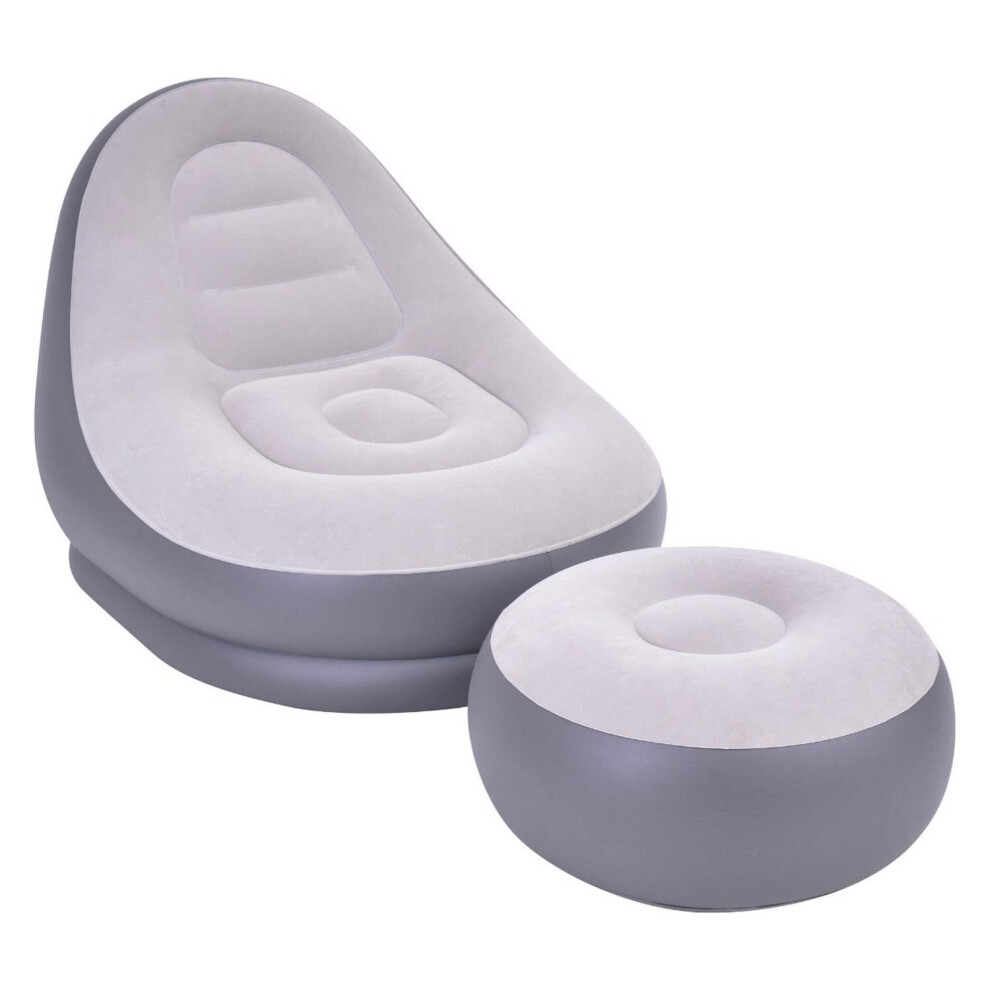 2pc Jilong Deluxe Inflatable Chair Set | Inflatable Chair & Footstool