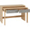 Seconique Seville 2 Drawer Slider Desk Grey High Gloss/Light Oak Effect Veneer 8