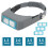 Headband Magnifier Hands Free Magnifying Glass Optivisor 4 Lense 2