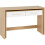 Seconique Seville 2 Drawer Slider Desk White High Gloss/Light Oak Effect Veneer 1