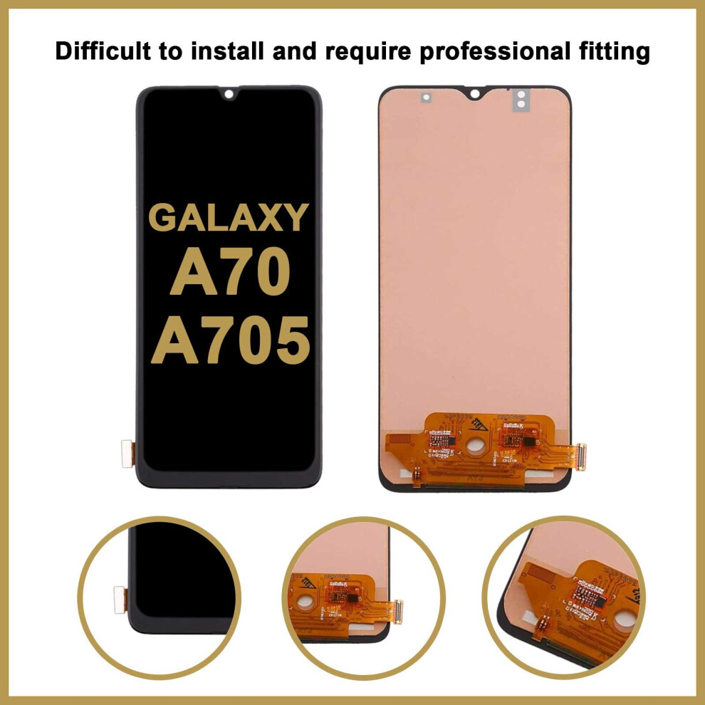 For Samsung Galaxy A70 A705f Lcd Display Screen Touch Digitizer Glass Replacement 5056363709543