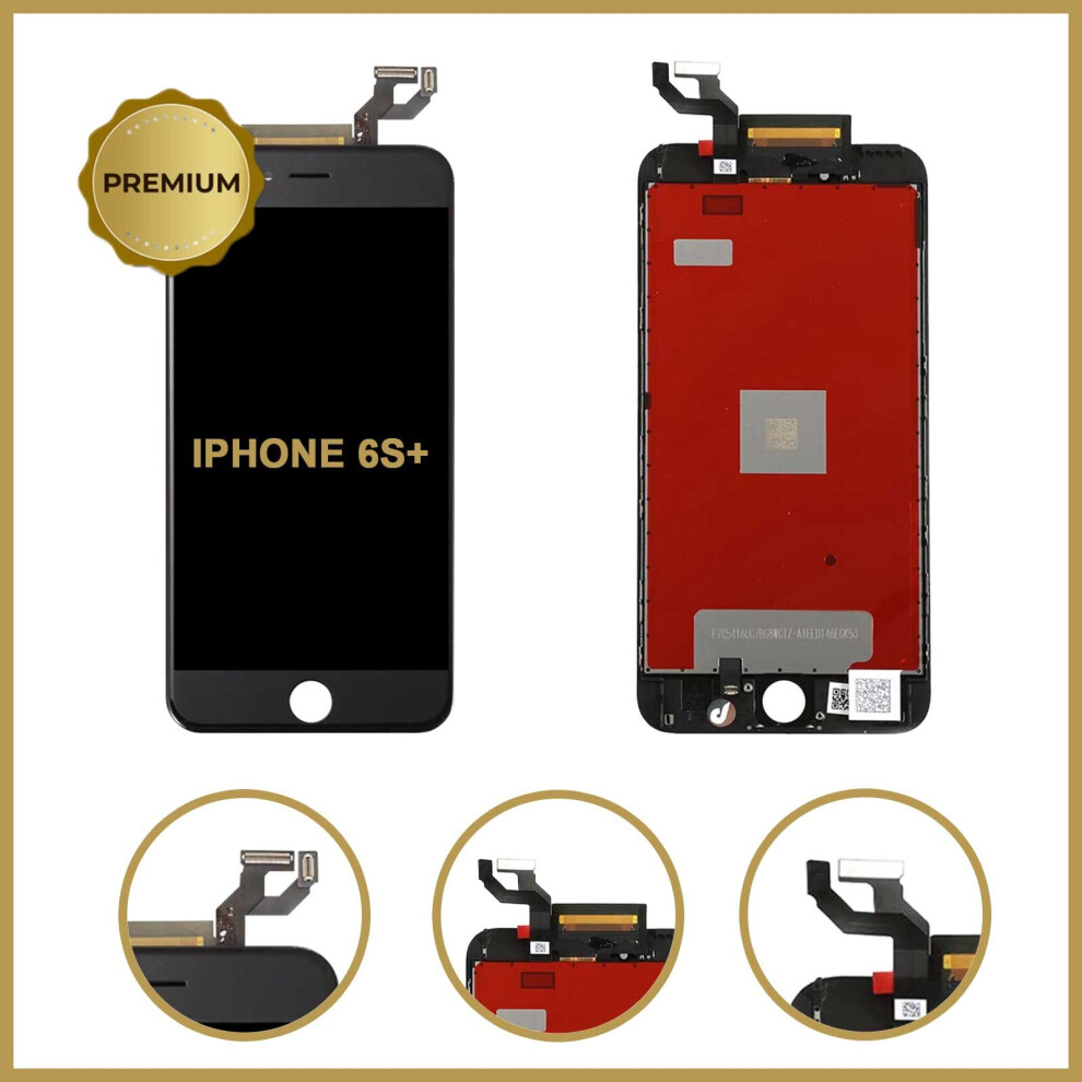 (Black) Lcd Display Glass Touch Screen Digitizer Assembly For Iphone 6S Plus 5.5" - Premium Quality Black 5056363707211
