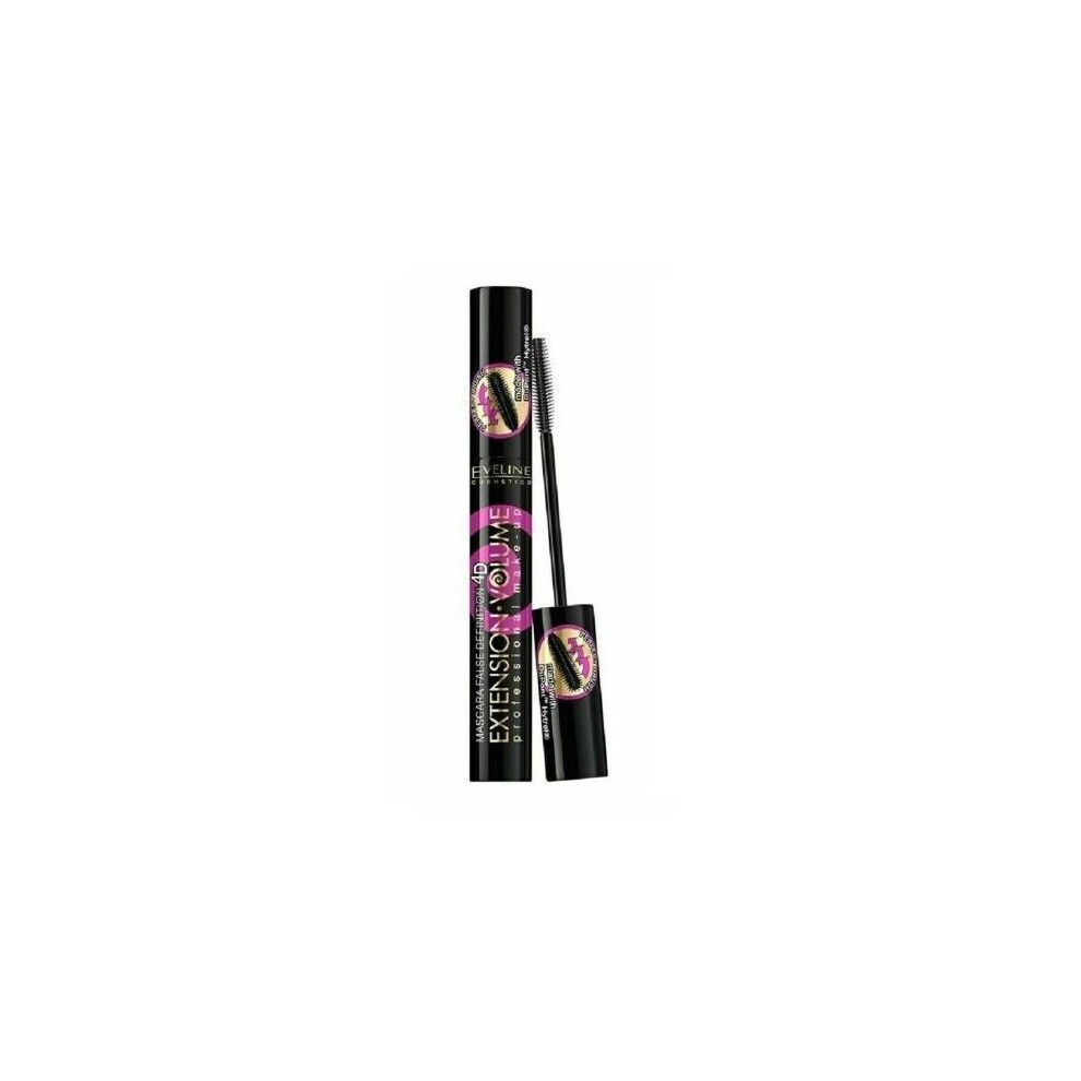 Eveline Cosmetics Black Eveline Extension Volume 4D Mascara Thickening False Definition - Pink