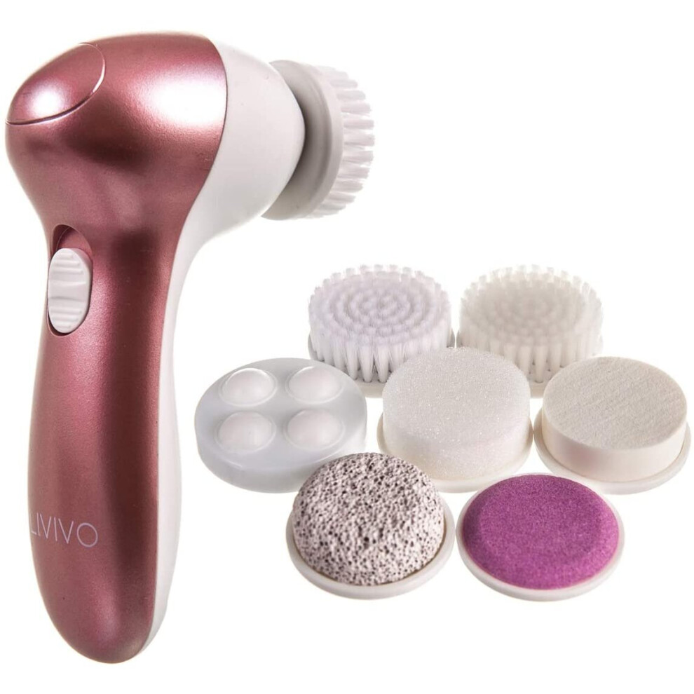 7 IN 1 ELECTRIC FACIAL FACE SONIC SPA CLEANSING BRUSH SKIN BEAUTY CARE