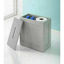Wooden Crisp Finish Small Toilet Cleaning Product Storage Tidy Box G-0234