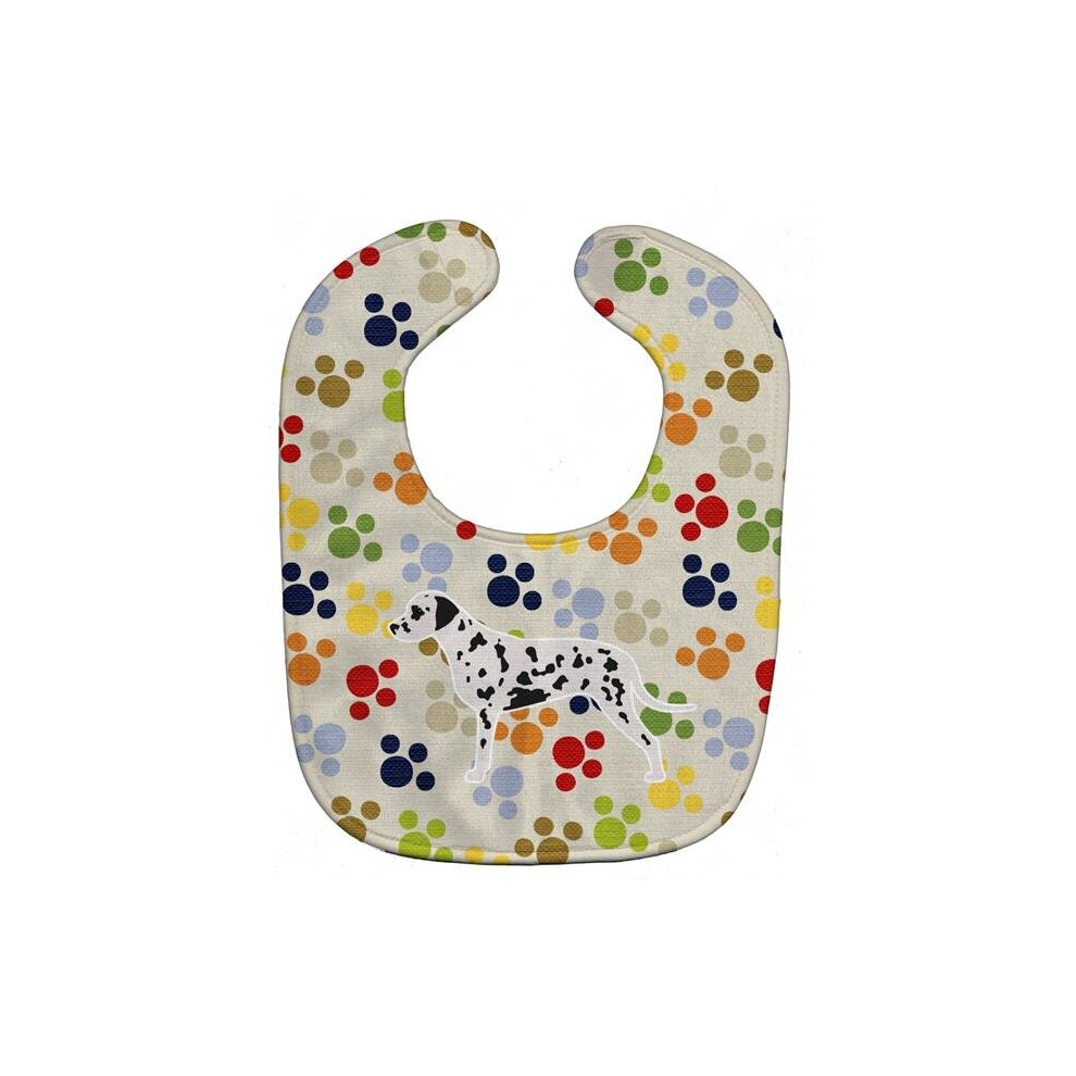 Dalmatian Pawprints Baby Bib Stationx