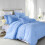 Imperial Rooms (Light Blue, King) Plain Duvet Cover Single Double King Bed Set Quilt 1