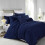 Imperial Rooms (Navy Blue, King) Plain Duvet Cover Single Double King Bed Set Quilt 2