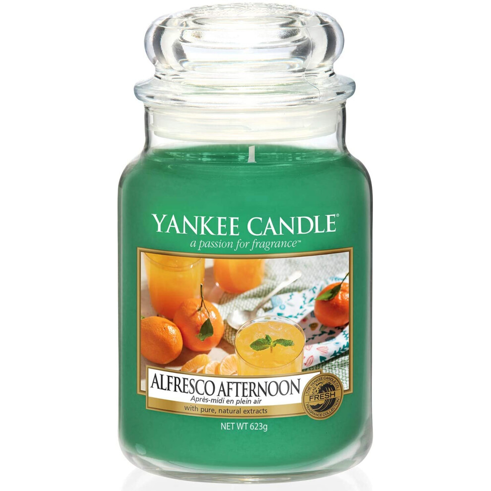 Yankee Candle Large Jar Scented Candle, Alfresco Afternoon