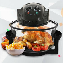 12L Litre Black Portable Halogen Convection Oven Cooker 1400W