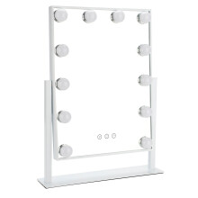 With Lights Dressing Vanity Makeup Mirror Desk Table Bright 12 LED