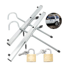 2 Locks Universal Heavy Duty Ladder Roof Rack Clamp Clamps Lockable