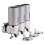 (Black) Soap Shampoo Dispenser 3 Bottles 1500ML 8