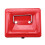 (Red) Key Lock Tin Safe Lockable Small Money Box 7