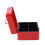(Red) Key Lock Tin Safe Lockable Small Money Box 4