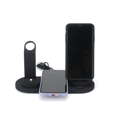 (White) 3in1 Dock Charger Stand Station 2