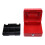 (Red) Key Lock Tin Safe Lockable Small Money Box 5