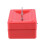 (Red) Key Lock Tin Safe Lockable Small Money Box 11