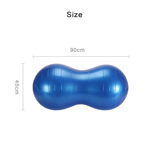 Anti-Burst Peanut Exercise Ball - 2000lb Capacity For Yoga, Birth & Therapy (Includes Pump)
