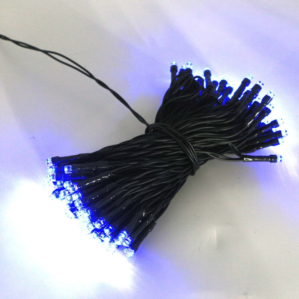 (Blue ) 200 LED Solar Powered String Lights Garden Lamp