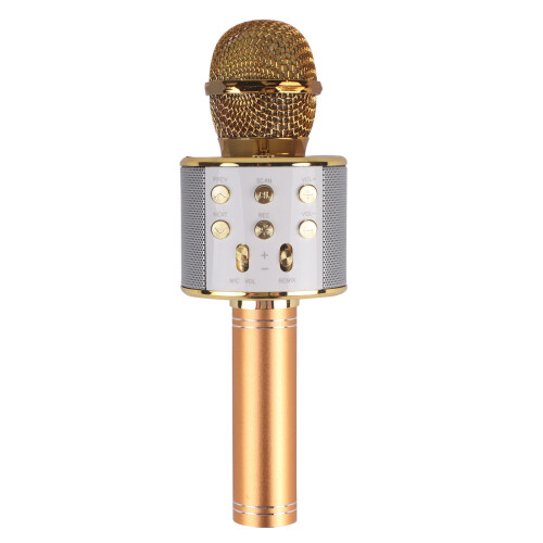 (Gold) Wireless Bluetooth Karaoke Microphones 1