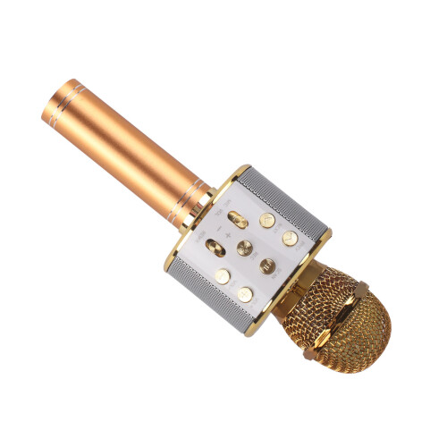 (Gold) Wireless Bluetooth Karaoke Microphones 2