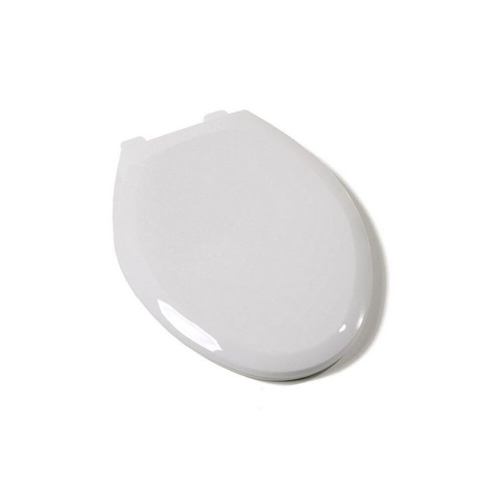 Slow Close Premium Plastic Elongated Toilet Seat, White 780997961286