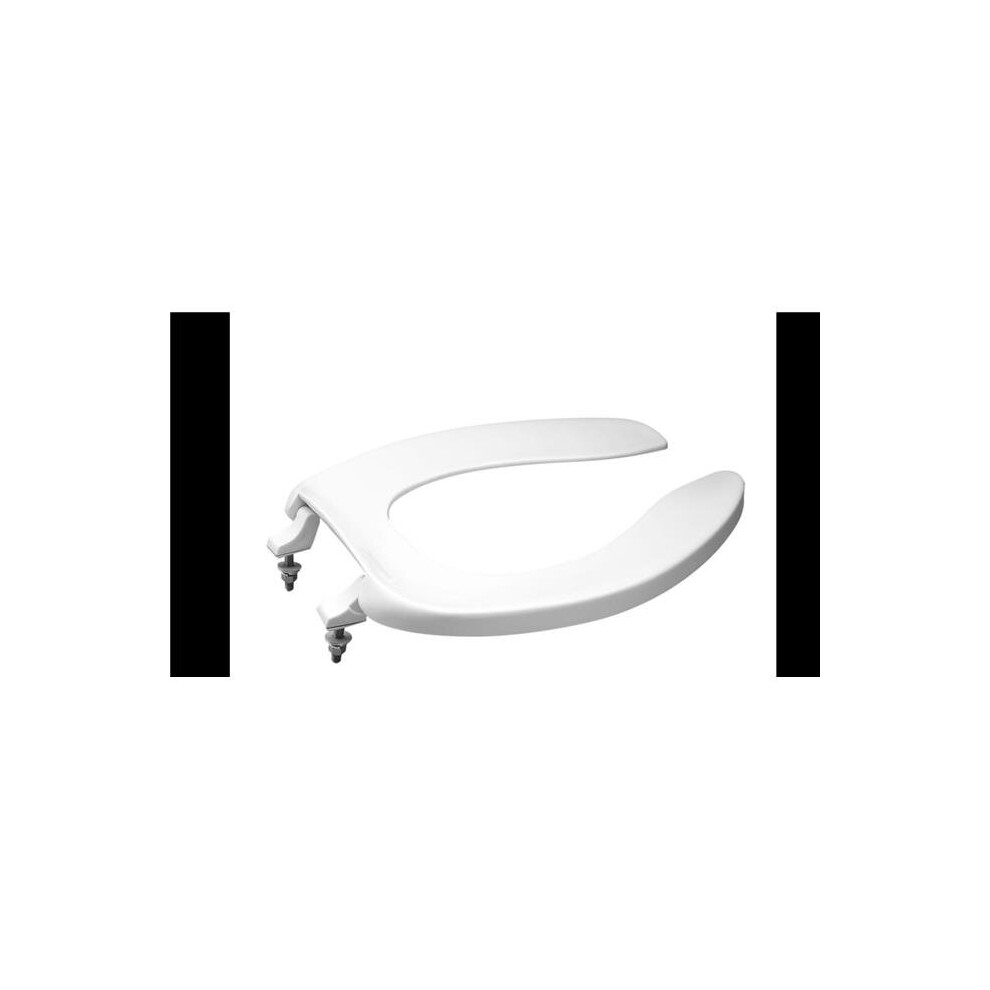 Sc534-01 Plastic Elongated Toilet Seat Without Cover, Cotton White 780997472096